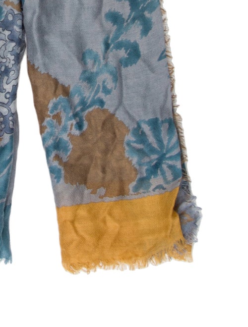 Loro Piana Cashmere Floral Print Scarf