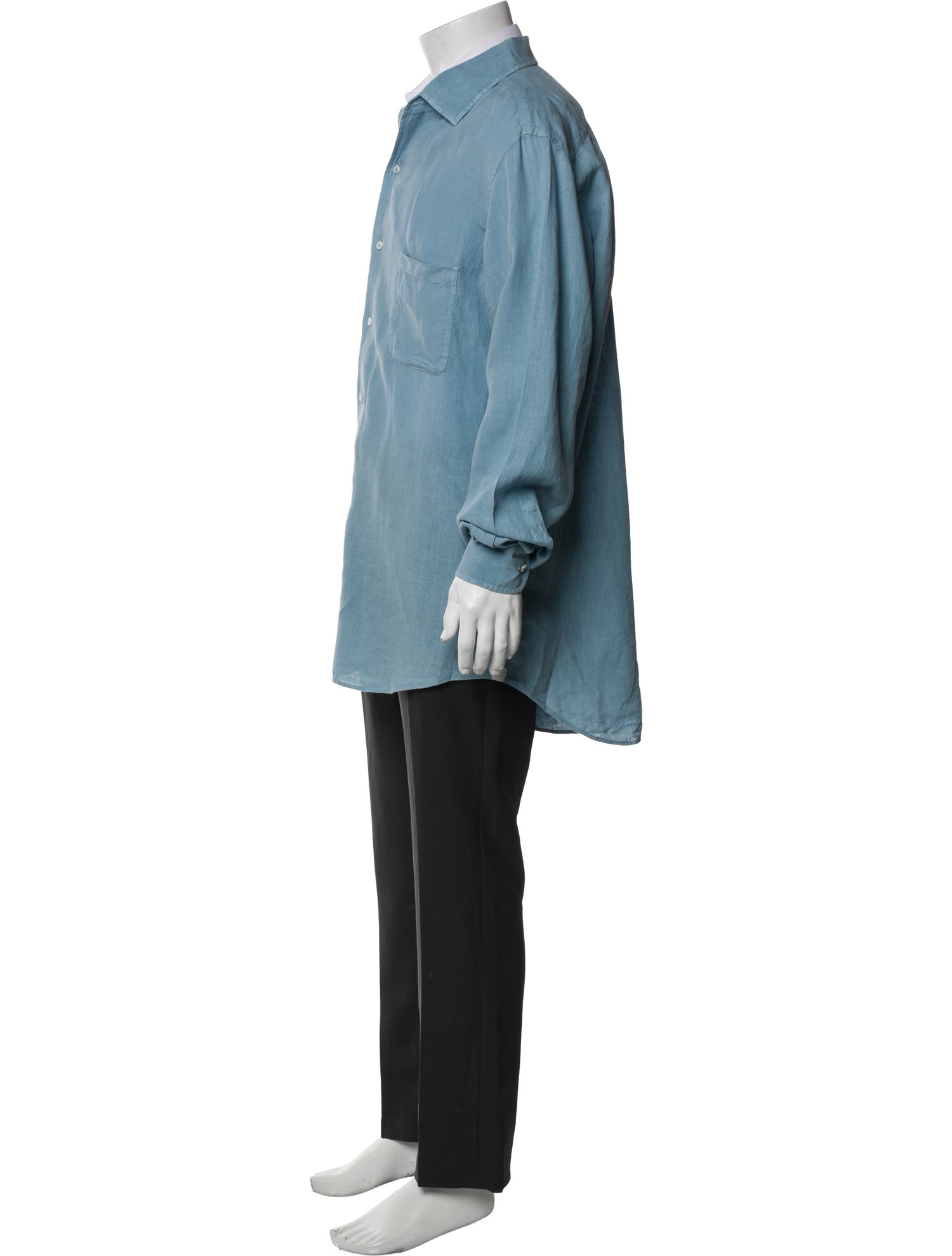 Loro Piana Linen Long Sleeve Dress Shirt