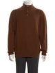 Loro Piana Cashmere Mock Neck Polo Sweater