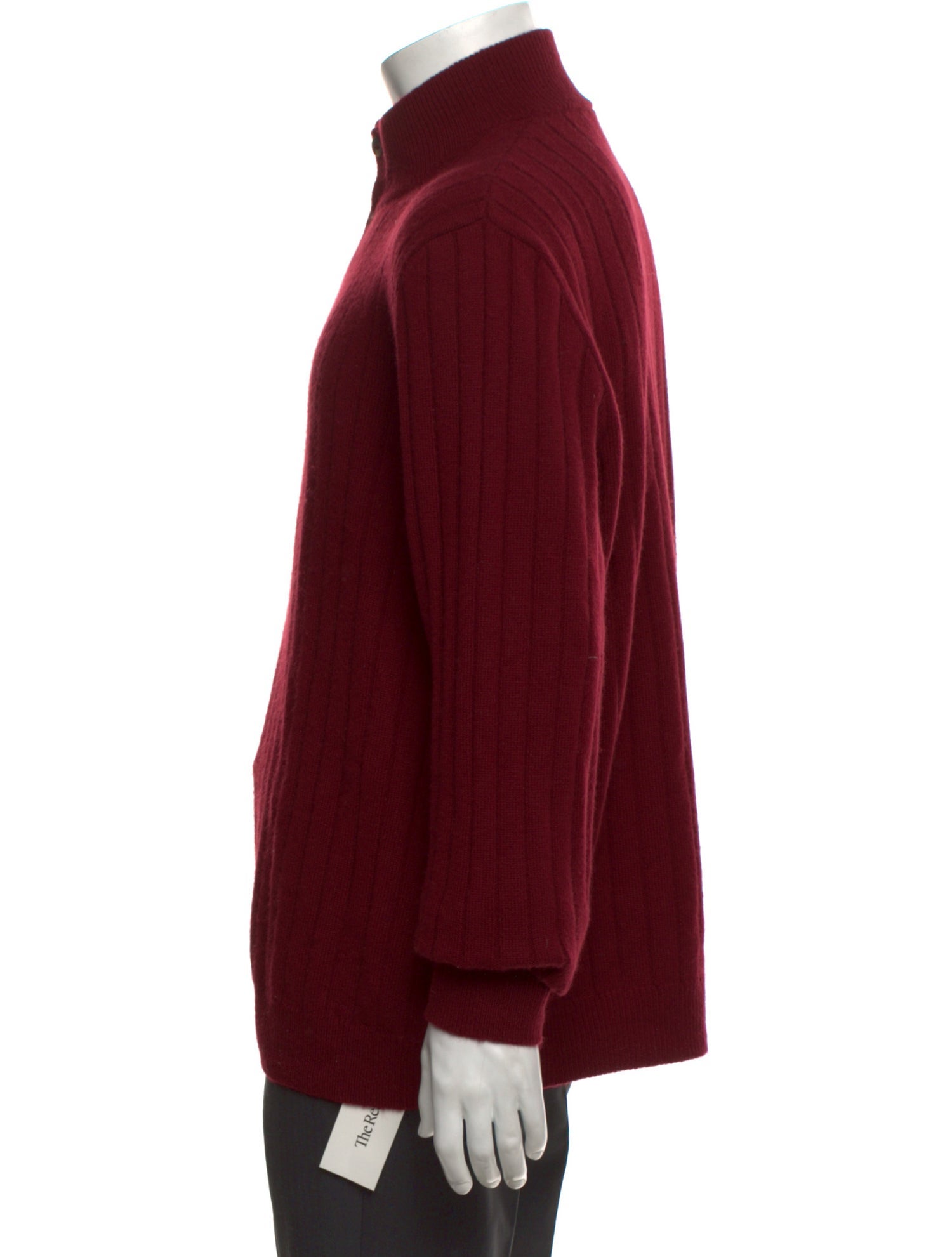 Loro Piana Cashmere Mock Neck Polo Sweater