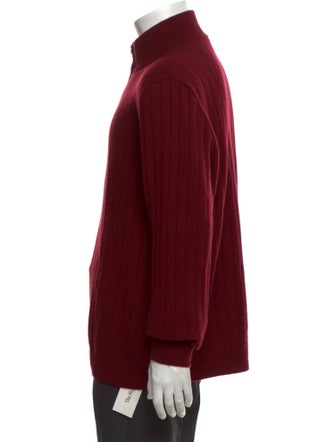 Loro Piana Cashmere Mock Neck Polo Sweater