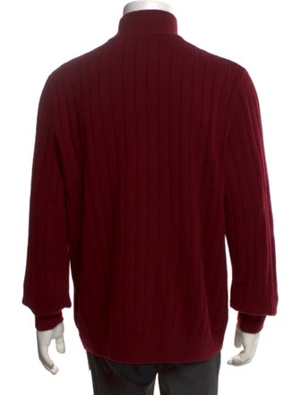 Loro Piana Cashmere Mock Neck Polo Sweater