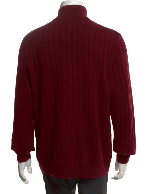 Loro Piana Cashmere Mock Neck Polo Sweater