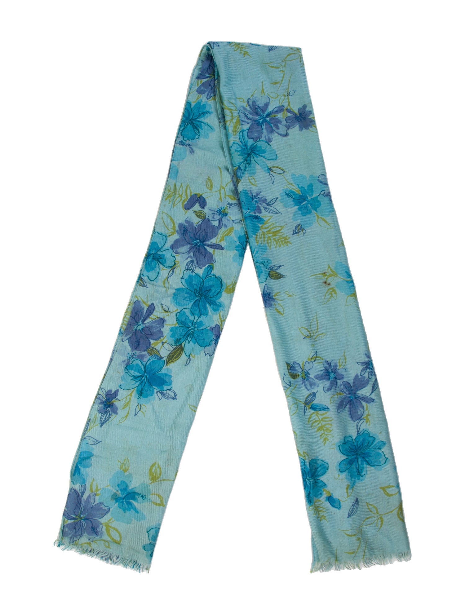 Loro Piana Cashmere Floral Print Scarf