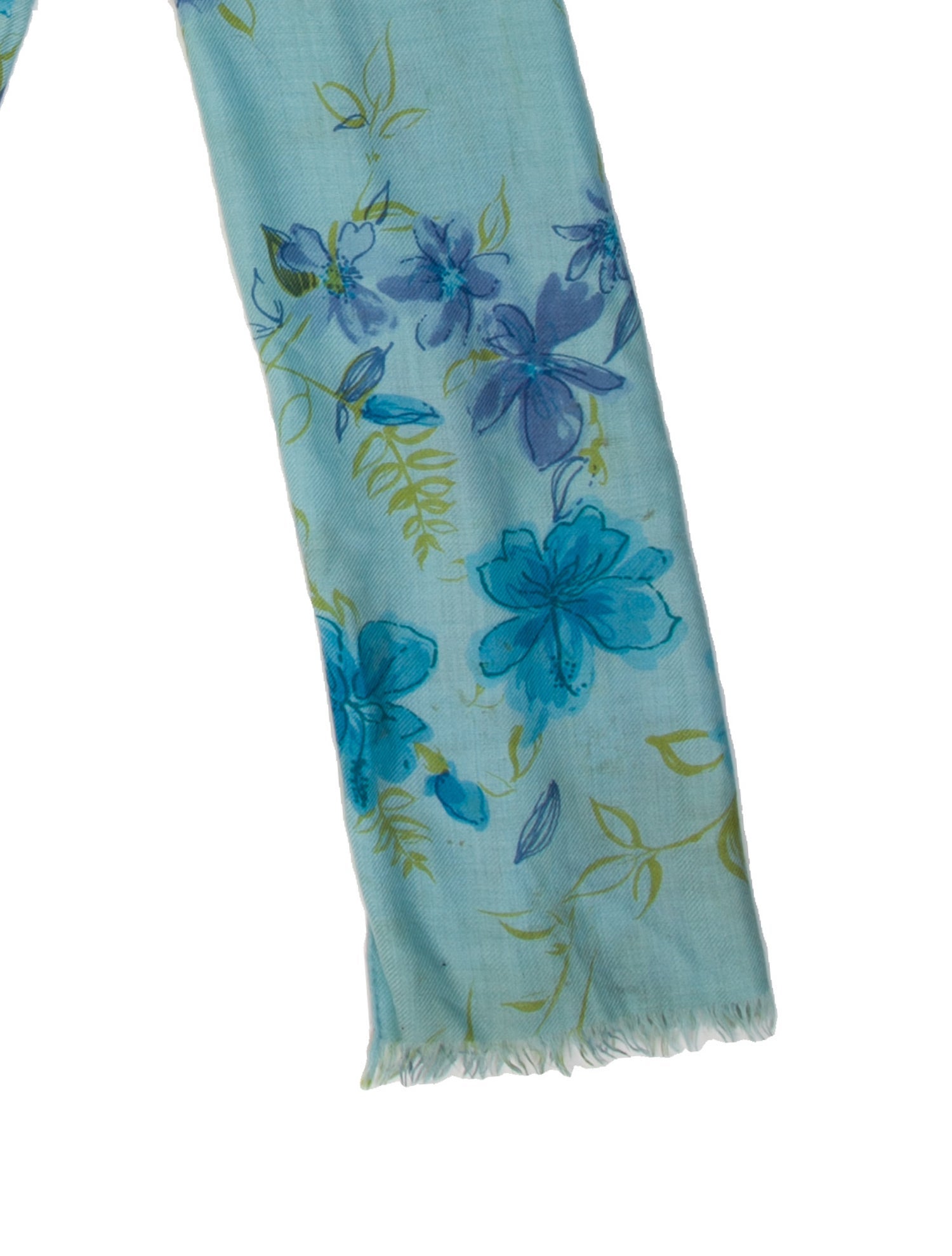 Loro Piana Cashmere Floral Print Scarf