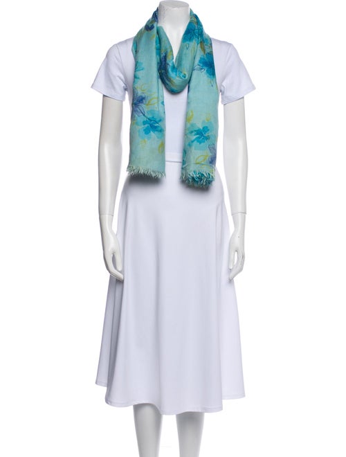 Loro Piana Cashmere Floral Print Scarf