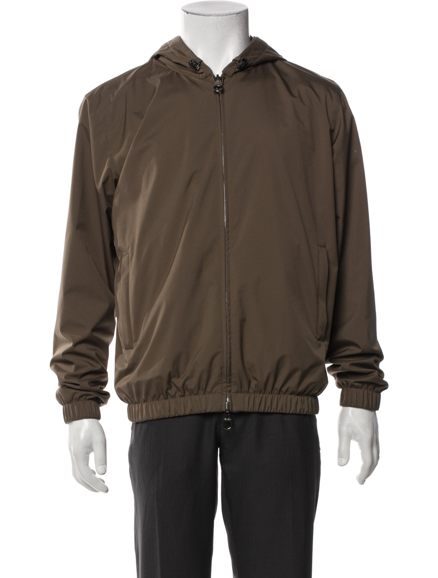 Loro Piana Windmate Green Storm System Bomber Jacket