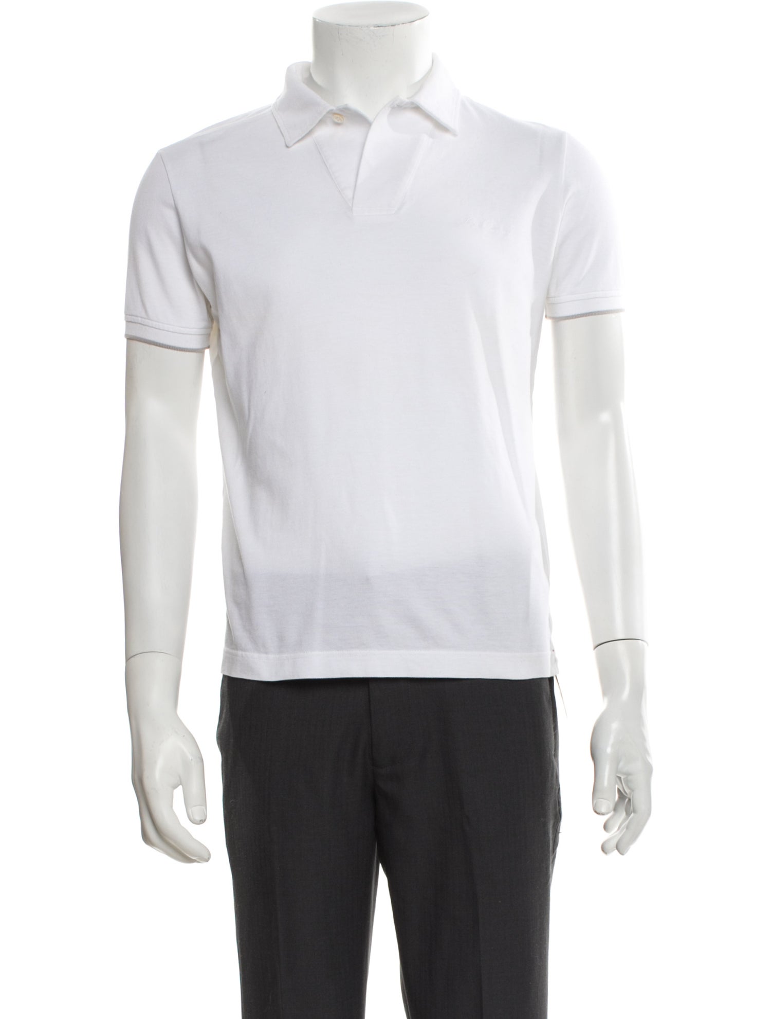 Loro Piana Crew Neck Short Sleeve Polo Shirt