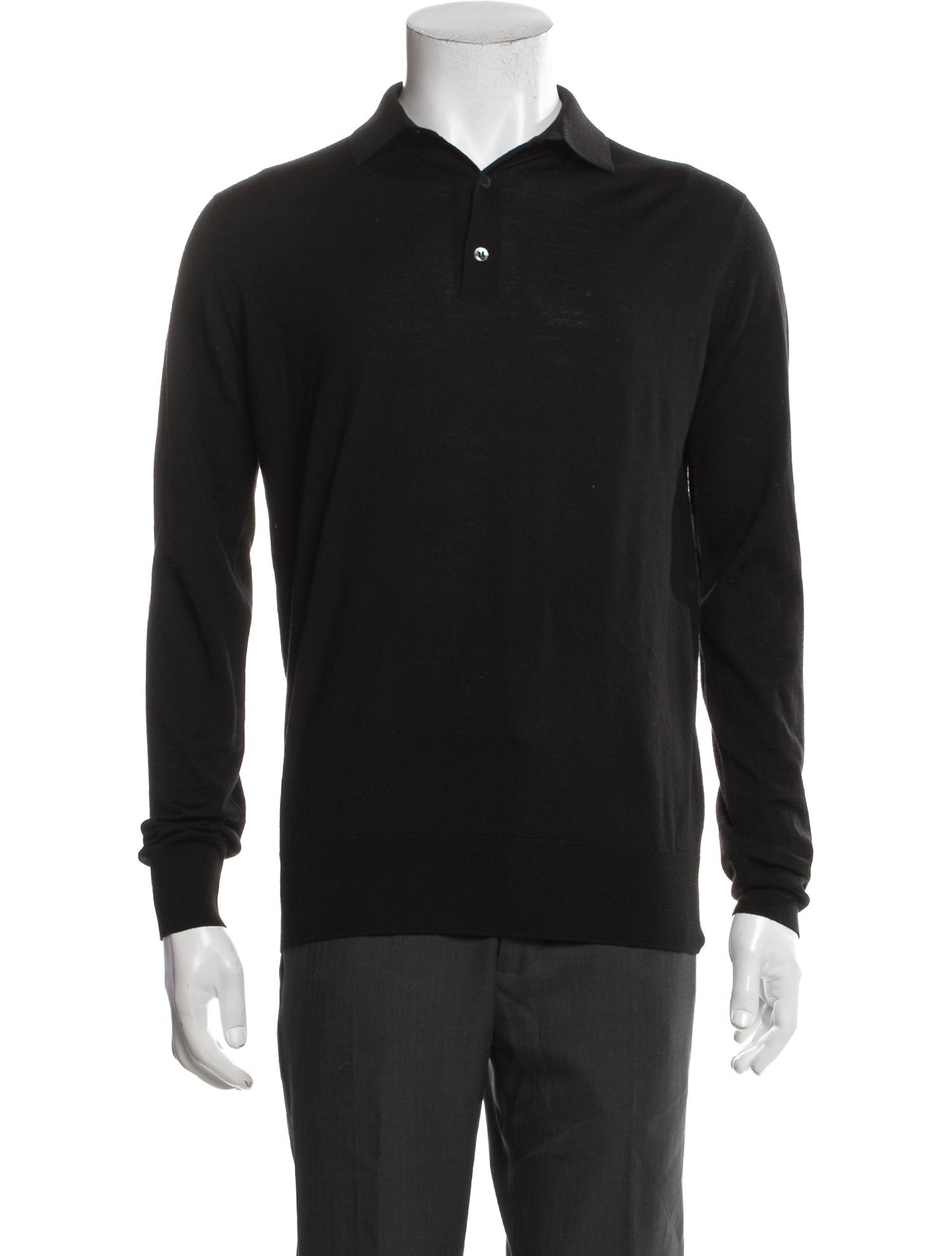 Loro Piana Virgin Wool Crew Neck Polo Shirt