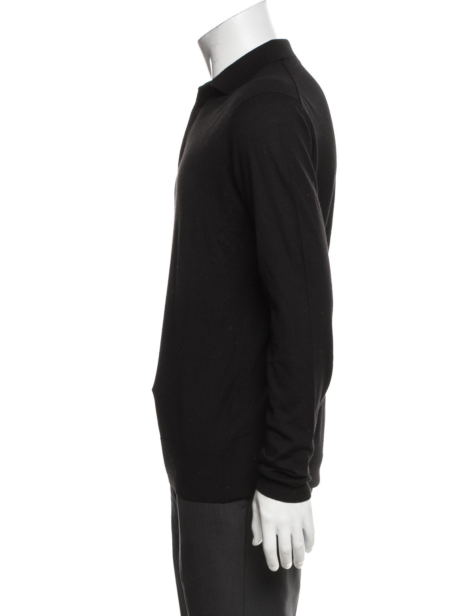 Loro Piana Virgin Wool Crew Neck Polo Shirt