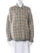 Loro Piana Cashmere Plaid Print Evening Jacket