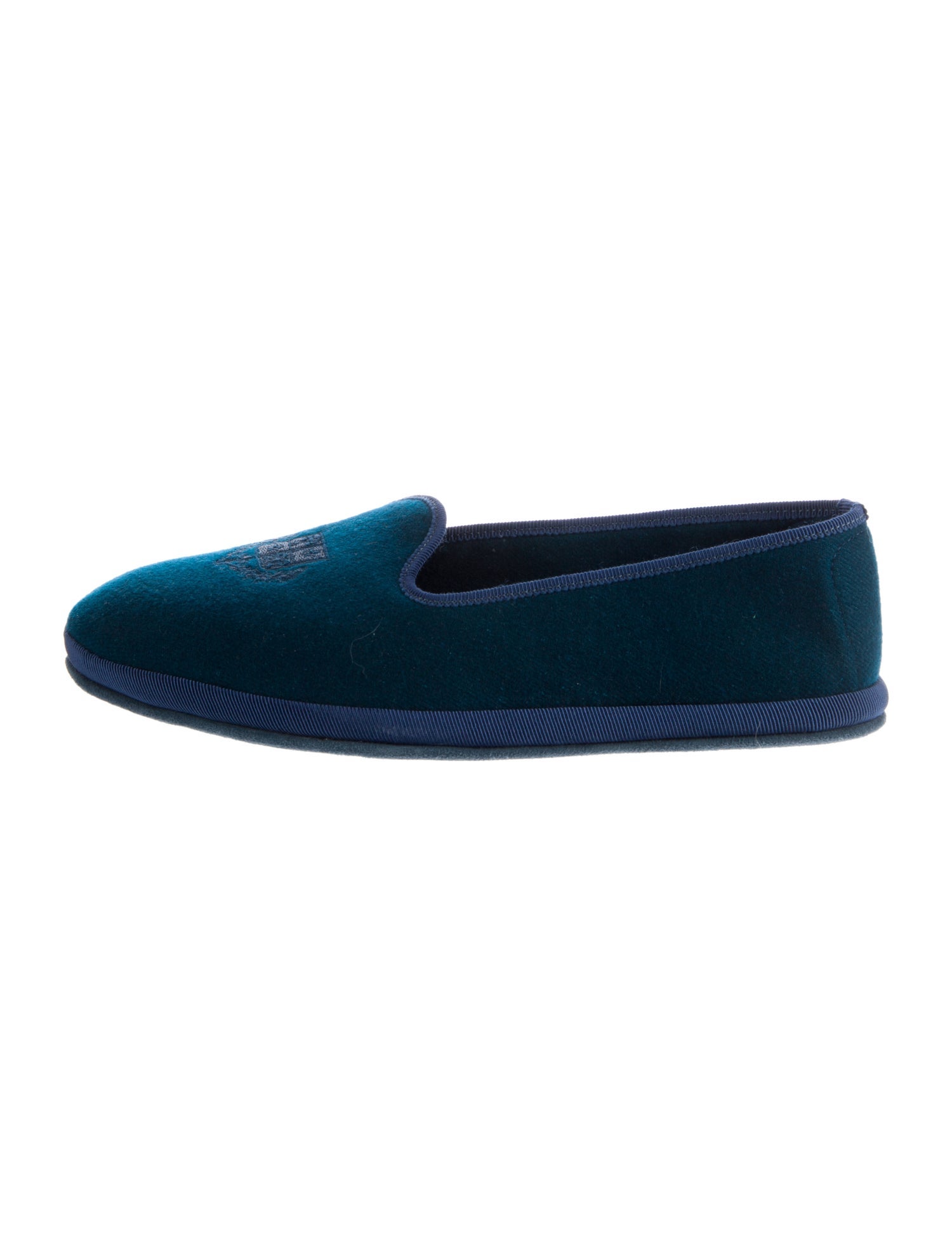 Loro Piana Cashmere Embroidered Accent Flats