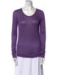 Loro Piana Cashmere Scoop Neck Top