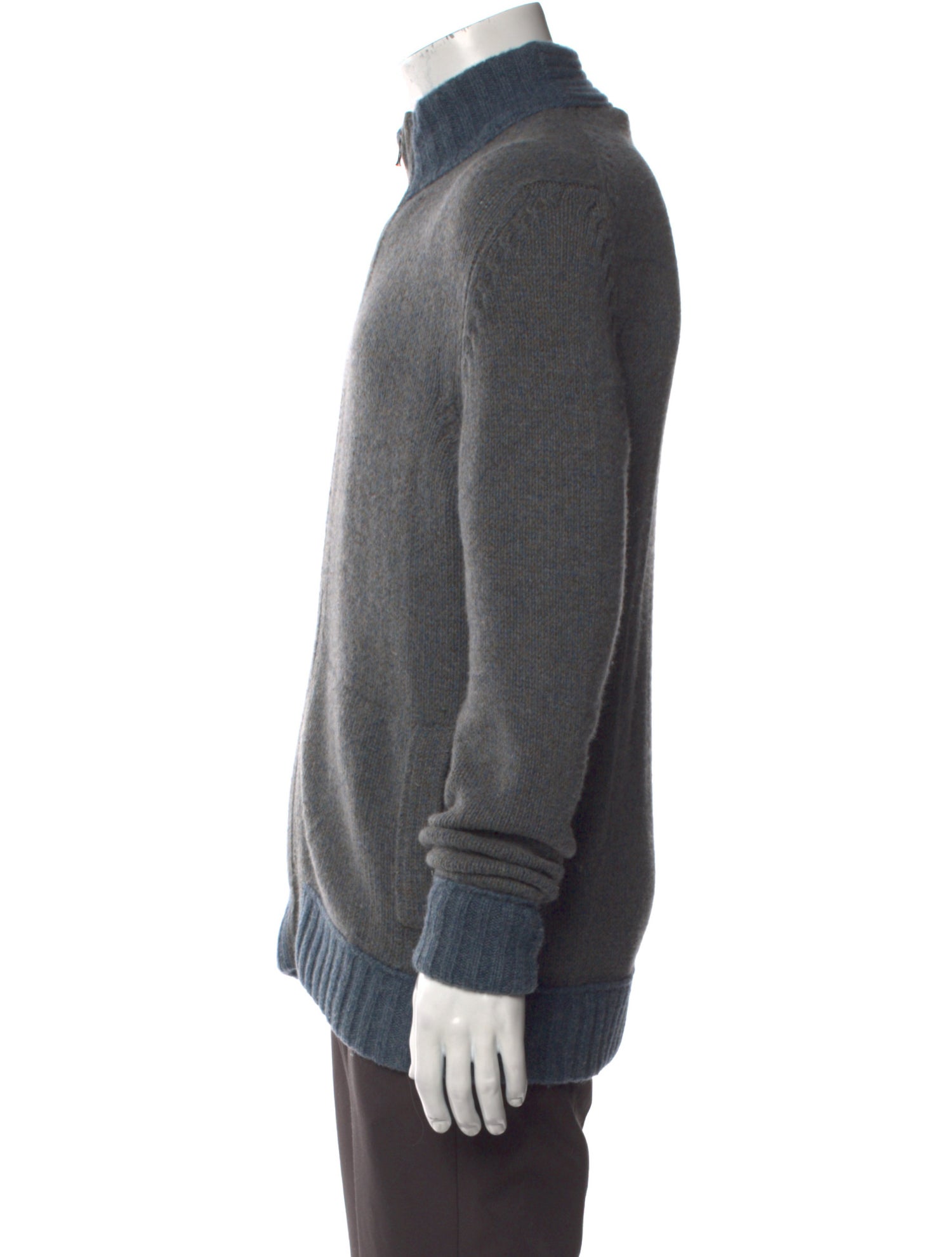 Loro Piana Baby Cashmere Mock Neck Polo Sweater