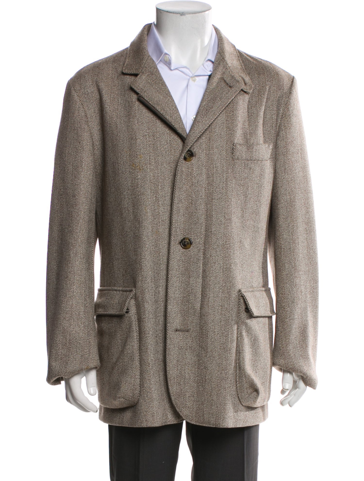 Loro Piana Pecora Nera Storm System Virgin Wool Peacoat