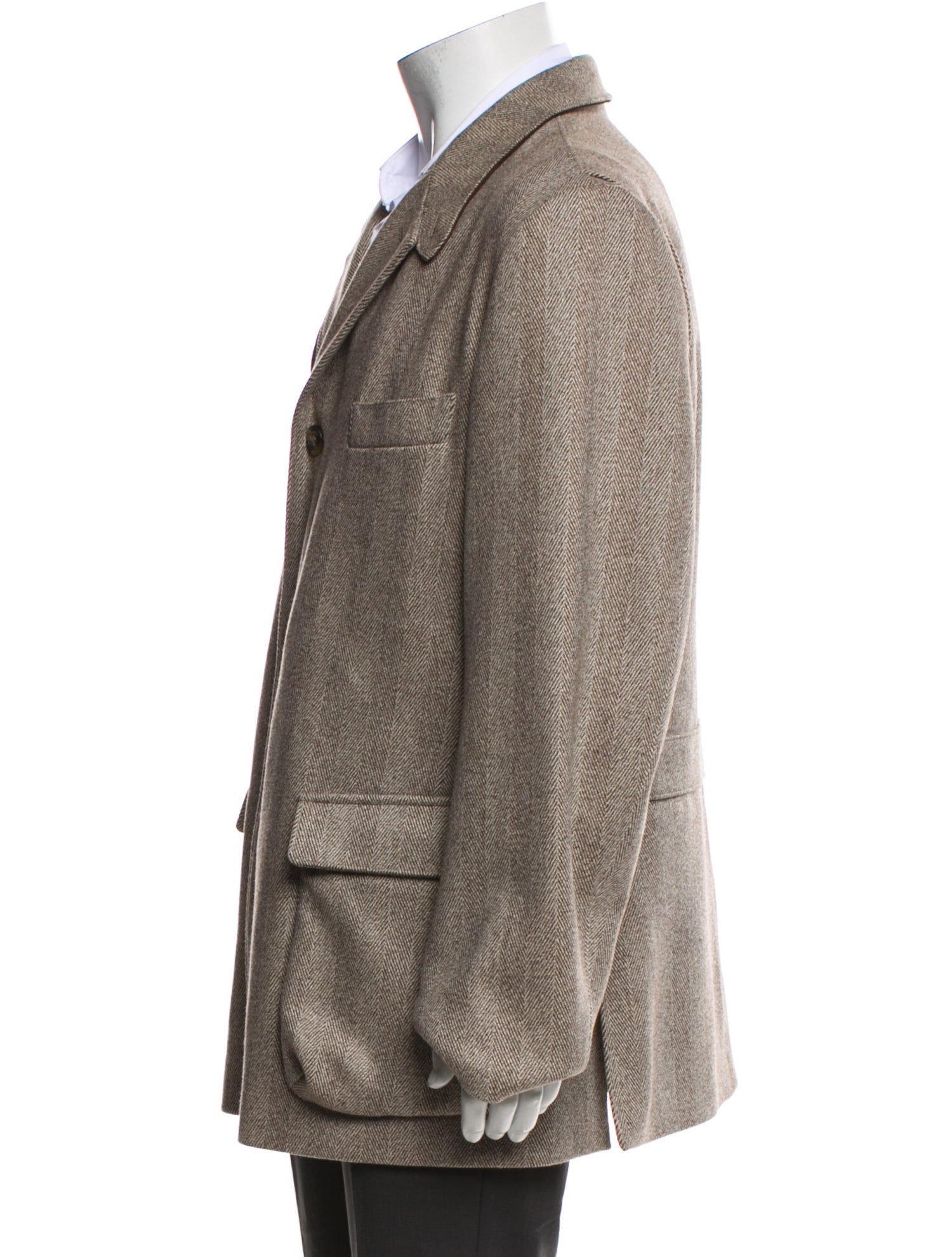 Loro Piana Pecora Nera Storm System Virgin Wool Peacoat