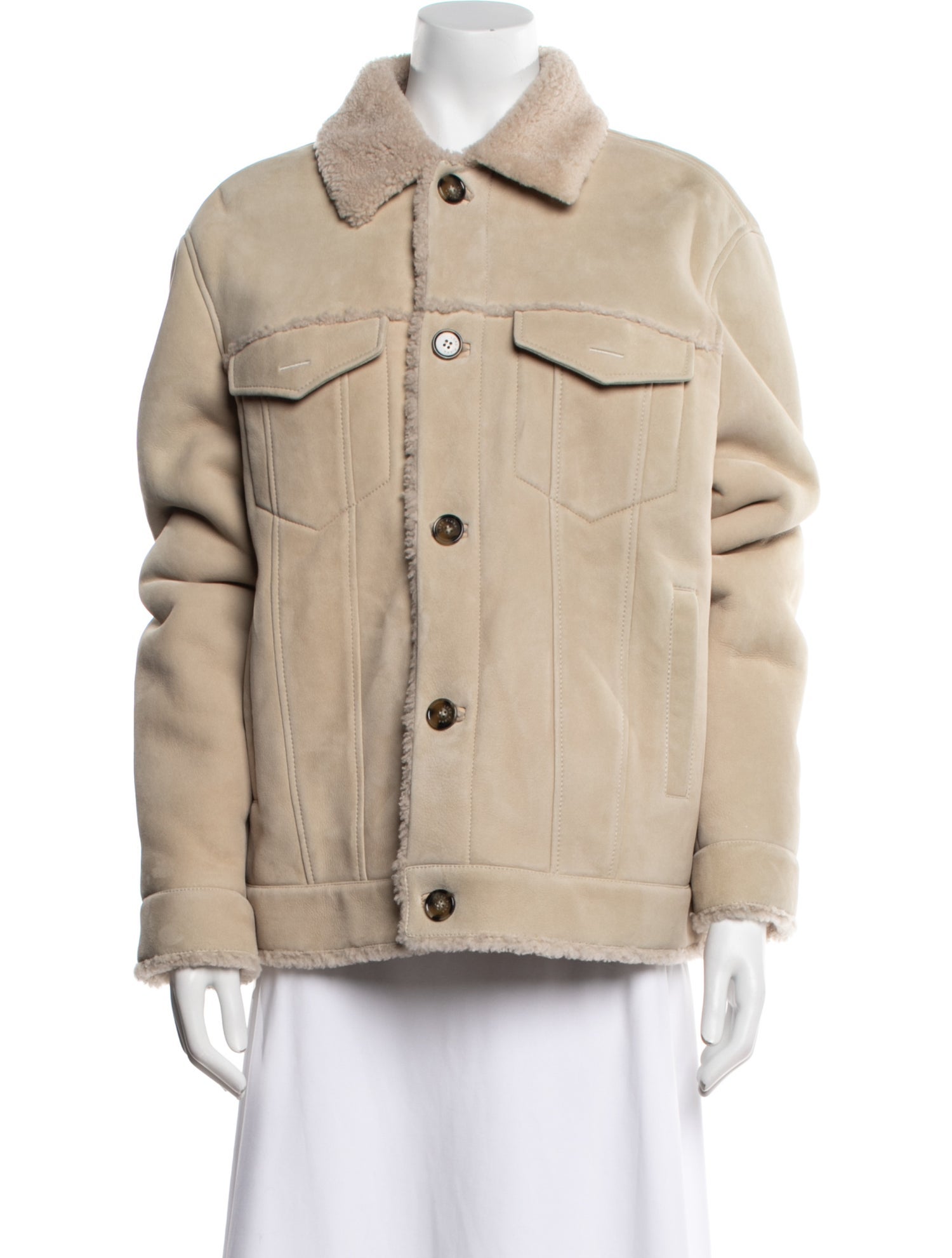 Loro Piana Heiden Bomber Lamb Fur Trucker Jacket