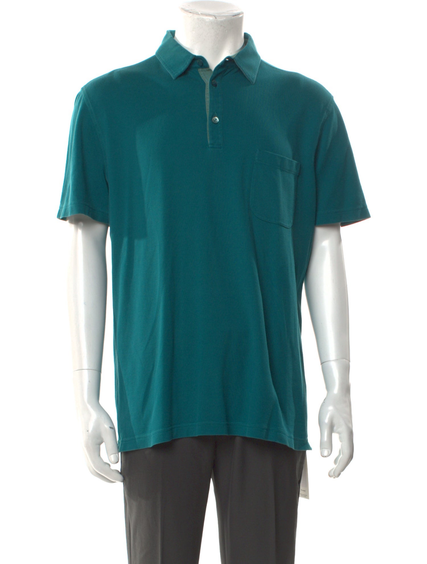 Loro Piana V-Neck Short Sleeve Polo Shirt
