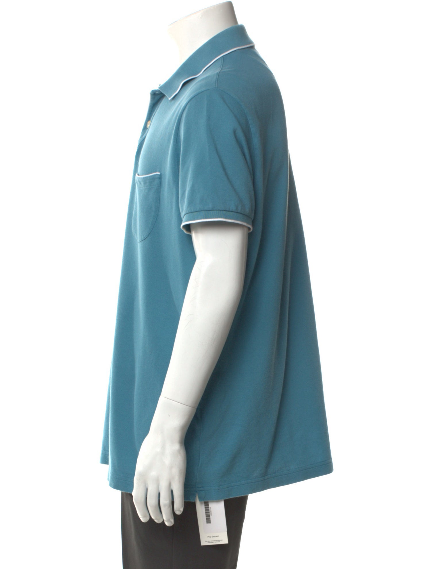 Loro Piana Striped Collar Polo Shirt