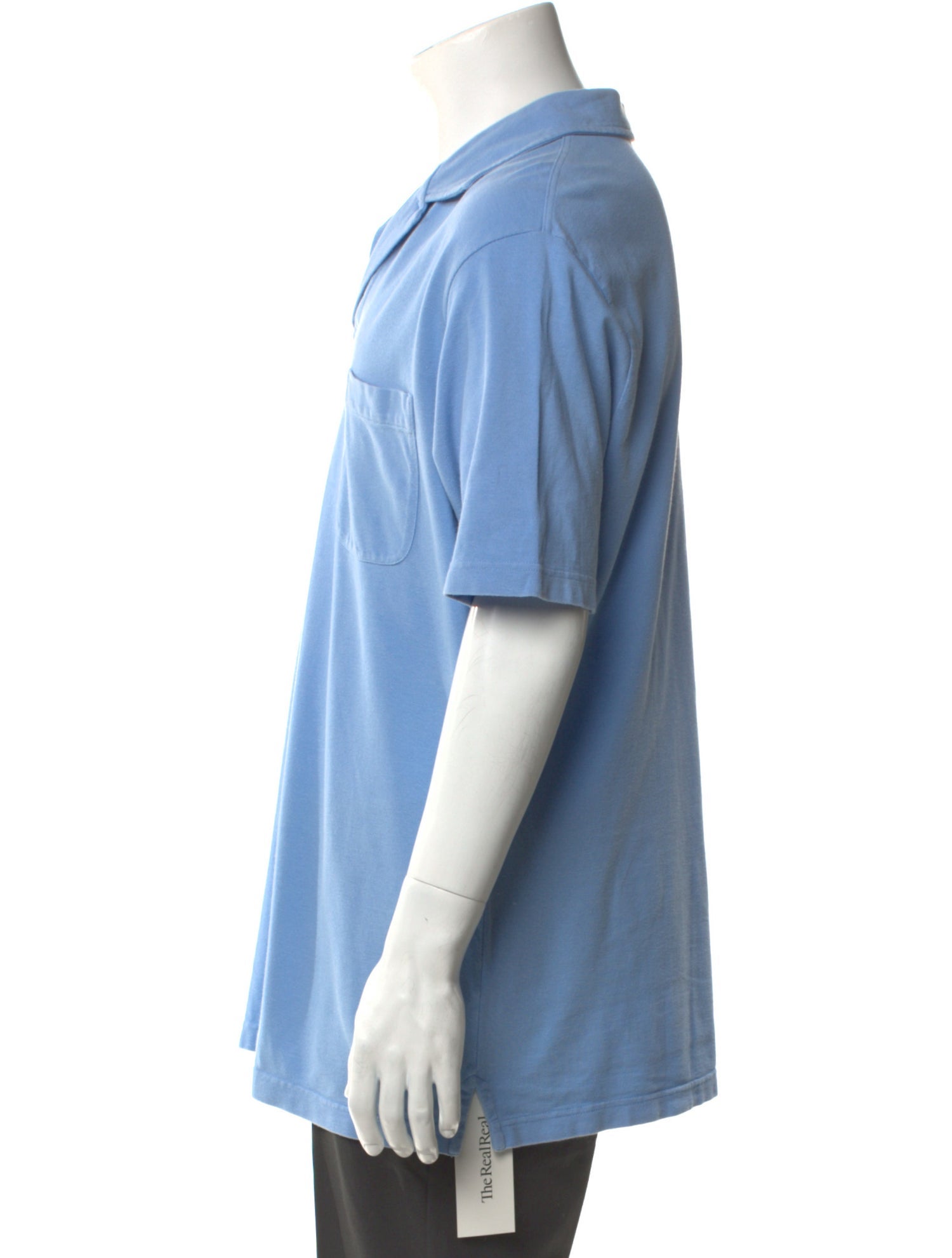 Loro Piana V-Neck Short Sleeve Polo Shirt