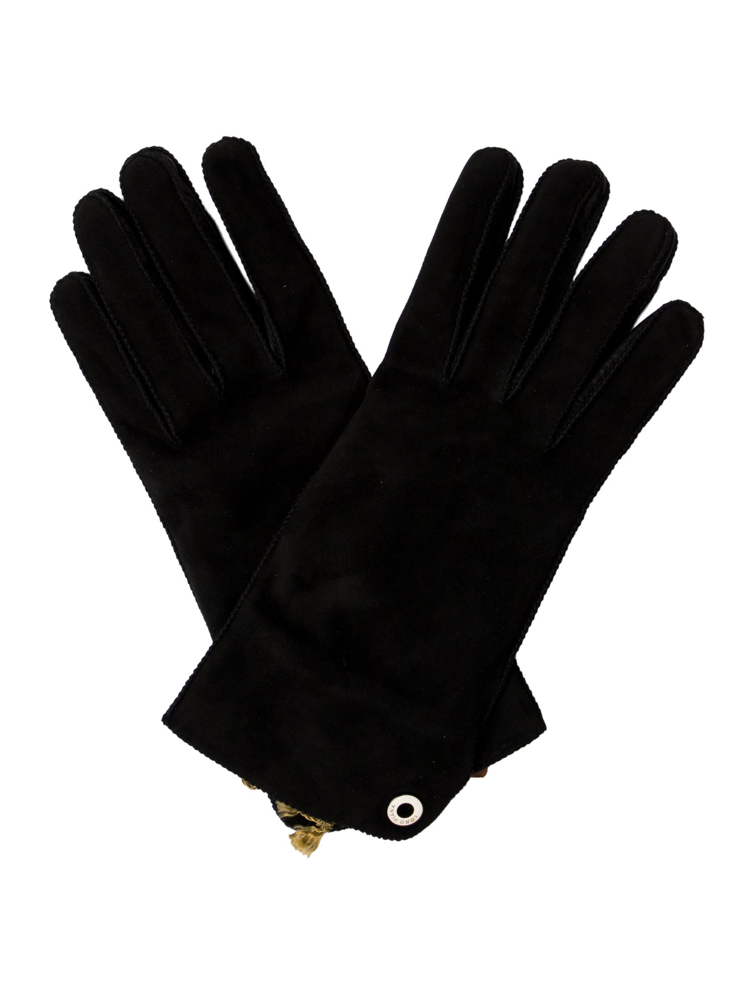 Loro Piana Suede Cashmere Lined Gloves