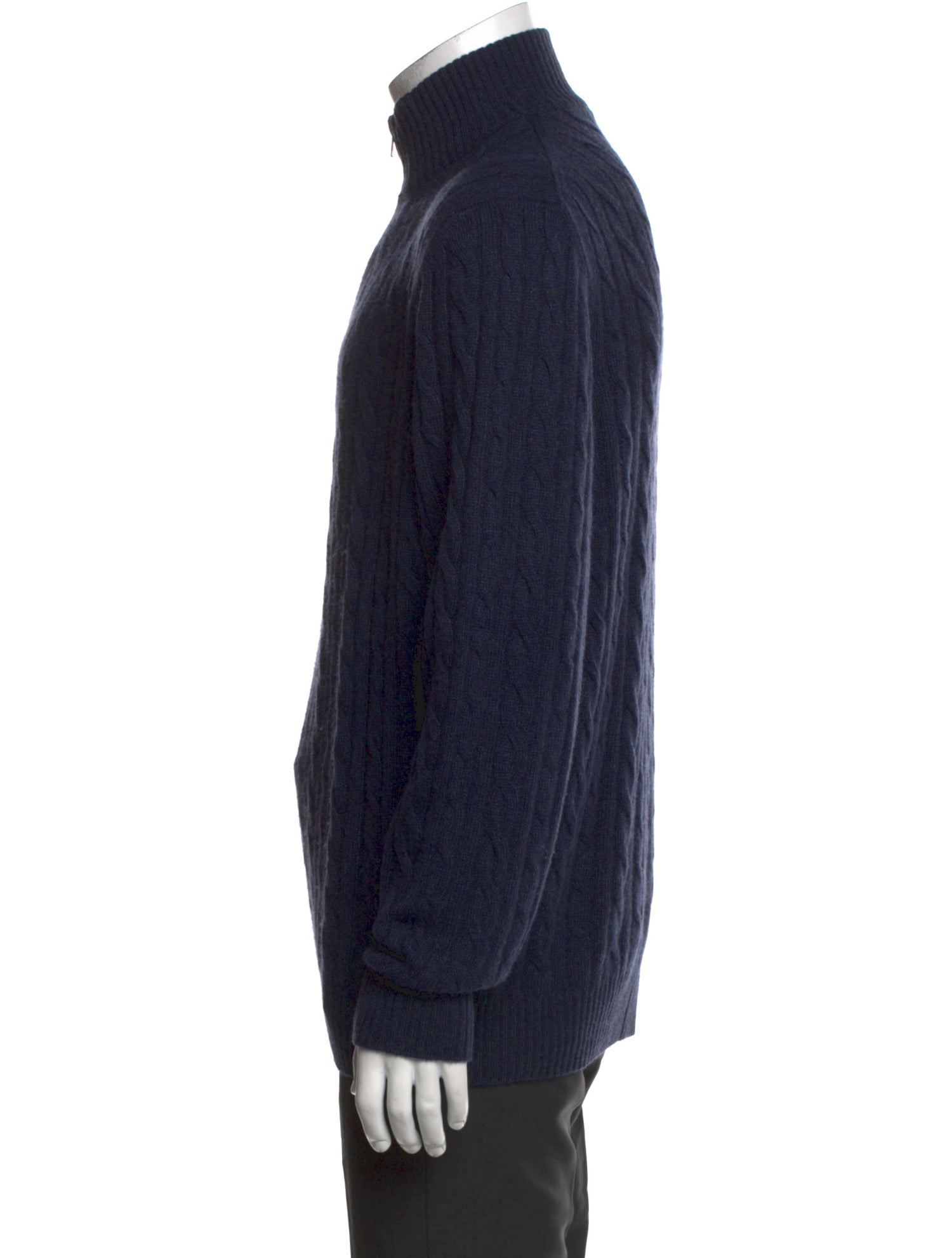 Loro Piana Treccia Cashmere Polo Sweater