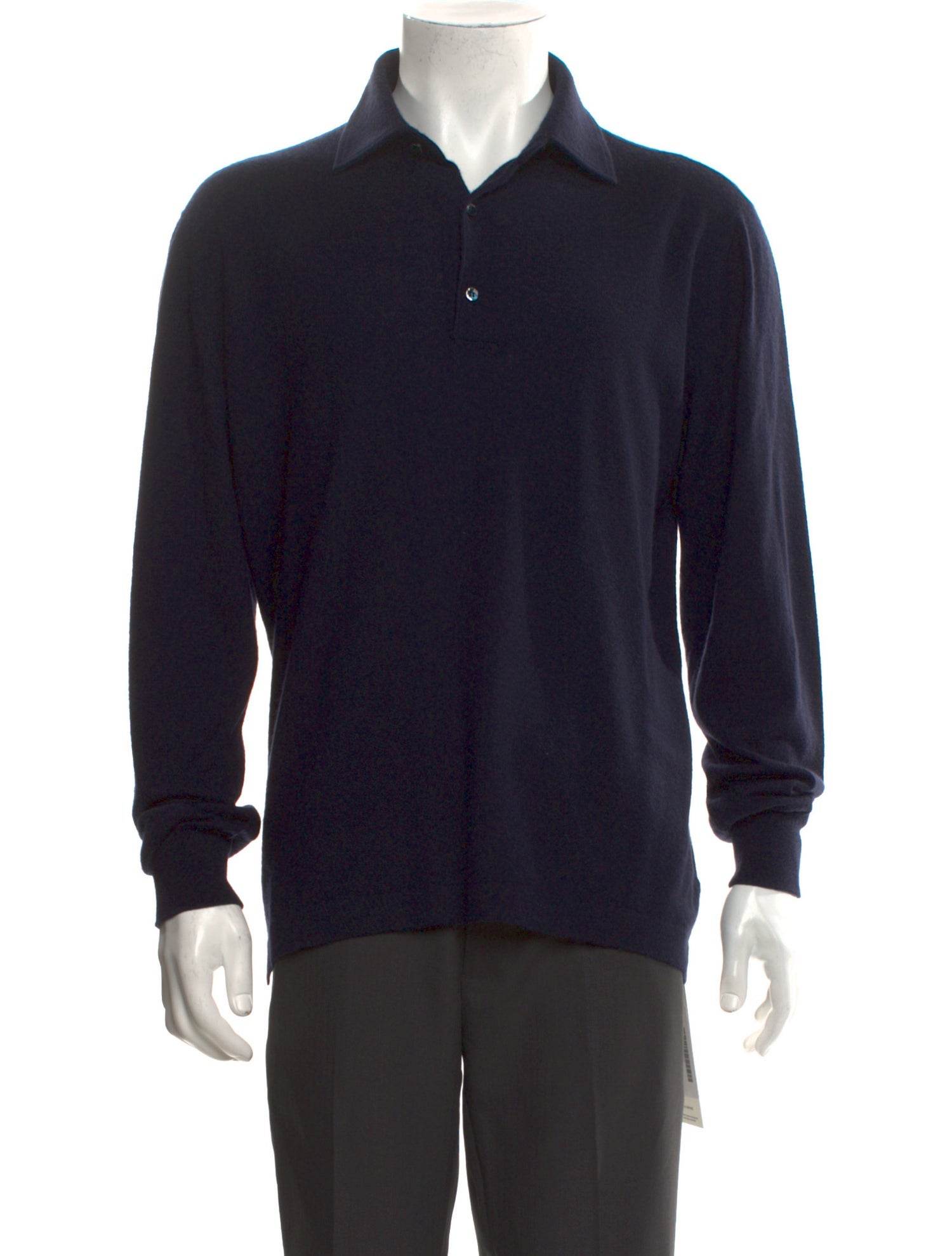 Loro Piana Crew Neck Long Sleeve Polo Shirt