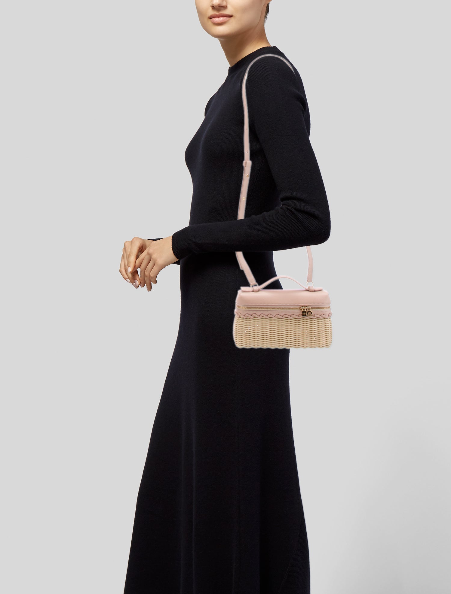 Loro Piana Wicker Extra Pocket L19 Pouch