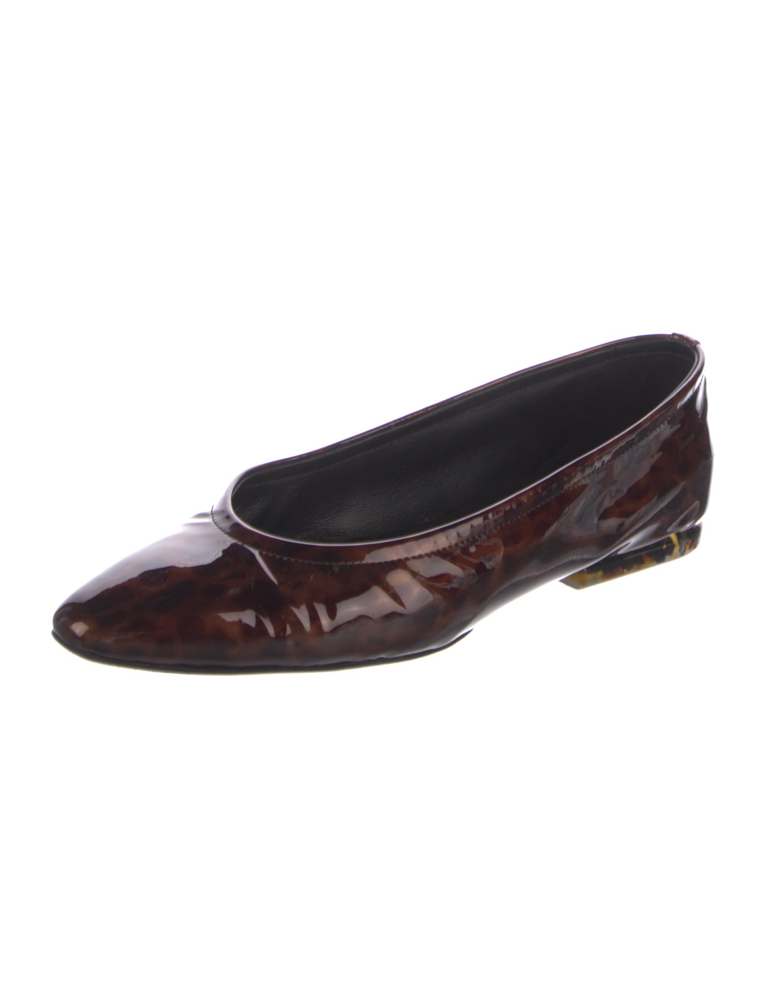 Loro Piana Rebecca Patent Leather Ballet Flats
