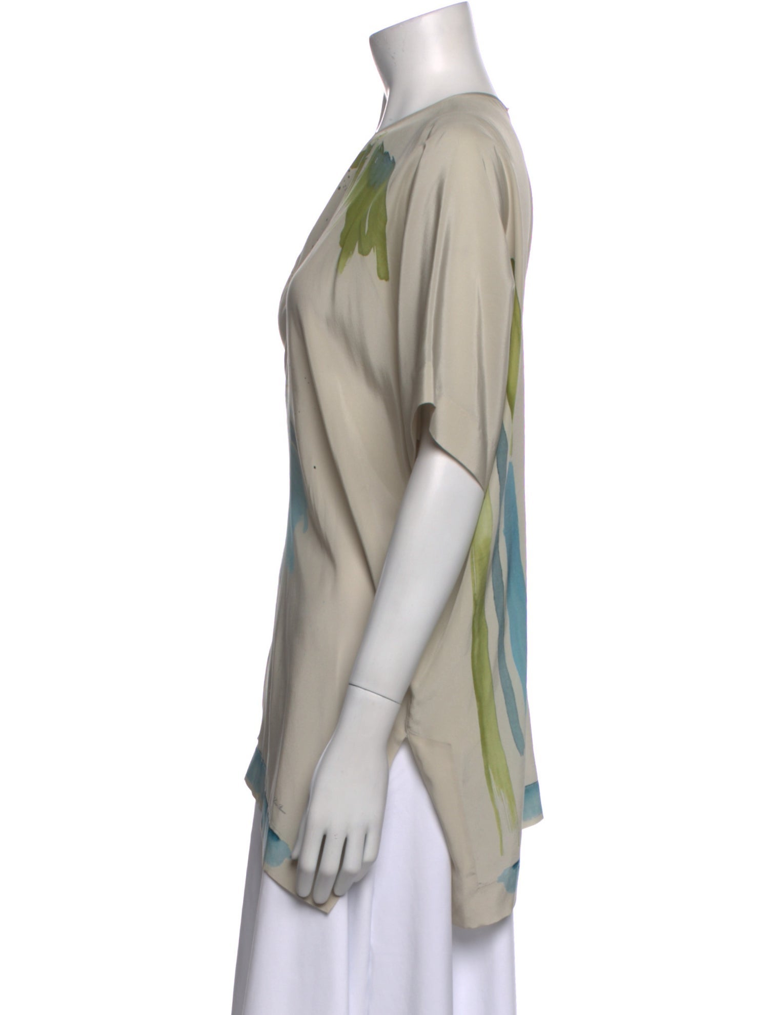 Loro Piana Silk Printed Blouse