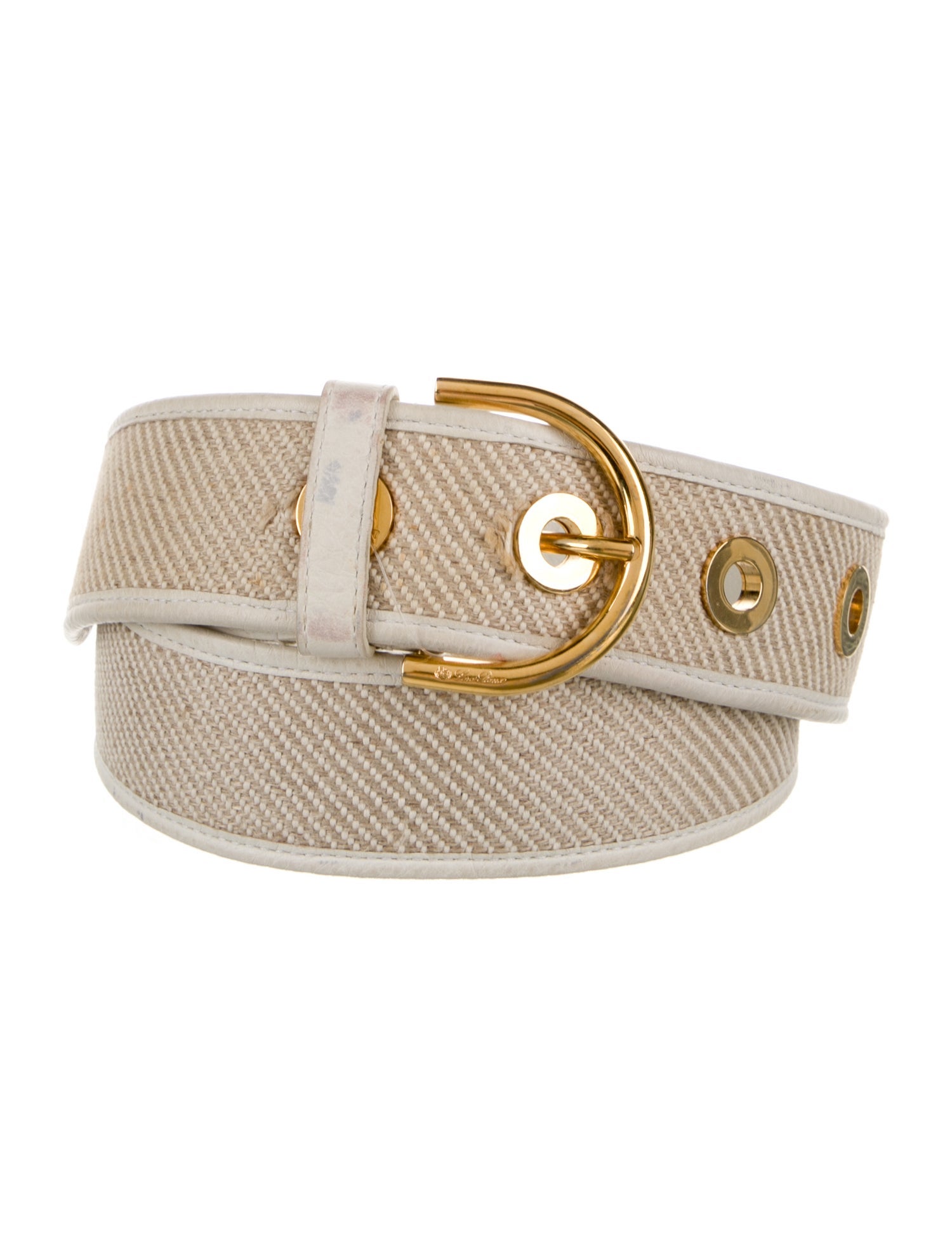 Loro Piana Leather Leather Trim Embellishment Belt