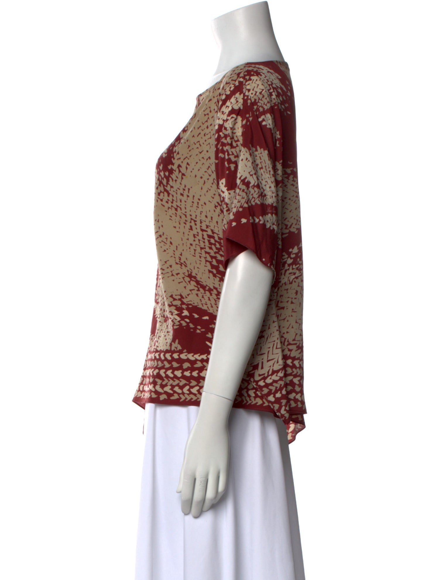 Loro Piana Silk Printed Blouse