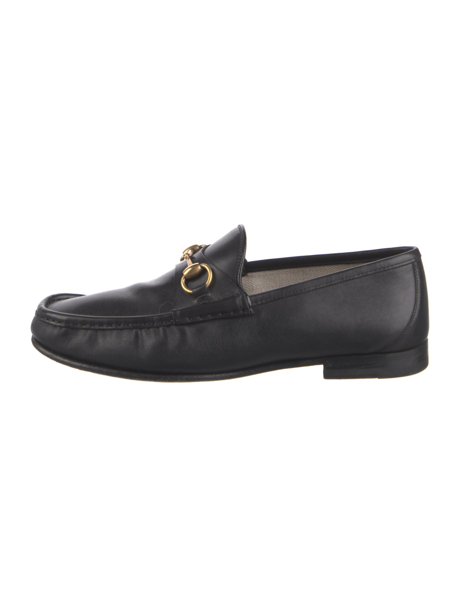 Gucci Horsebit Accent Leather Dress Loafers