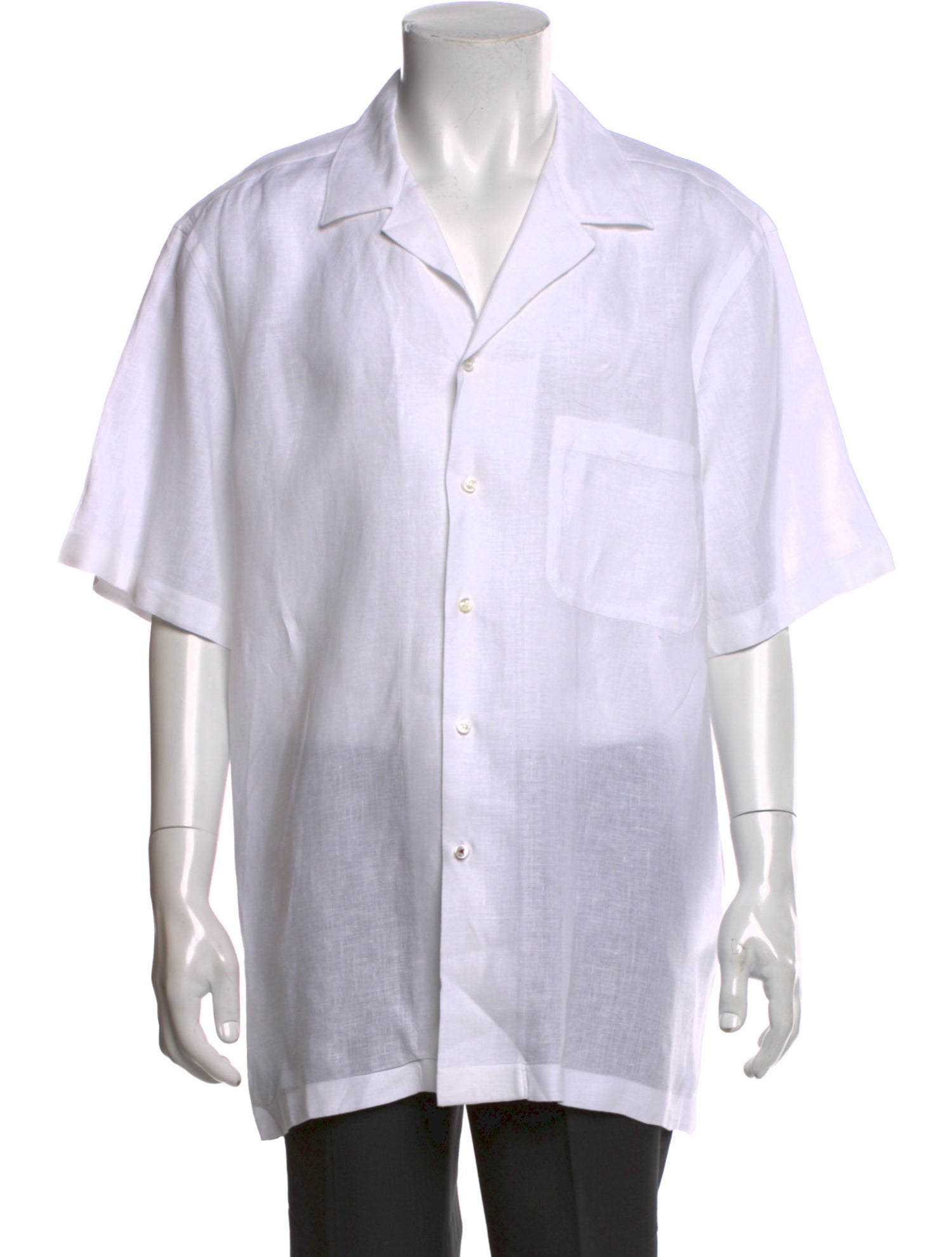 Loro Piana Linen Long Sleeve Dress Shirt