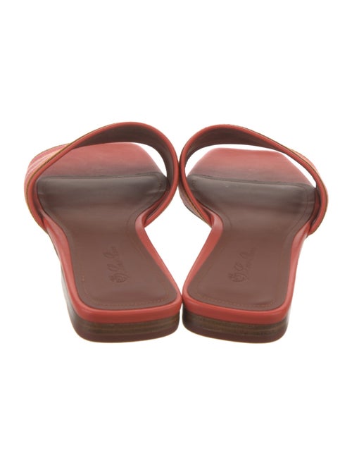Loro Piana Leather Printed Slides