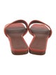 Loro Piana Leather Printed Slides