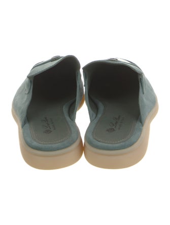 Loro Piana Suede Tassel Accents Mules