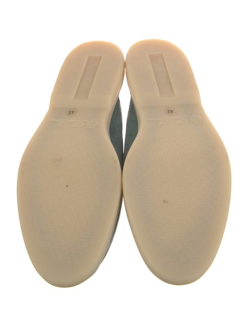 Loro Piana Suede Tassel Accents Mules