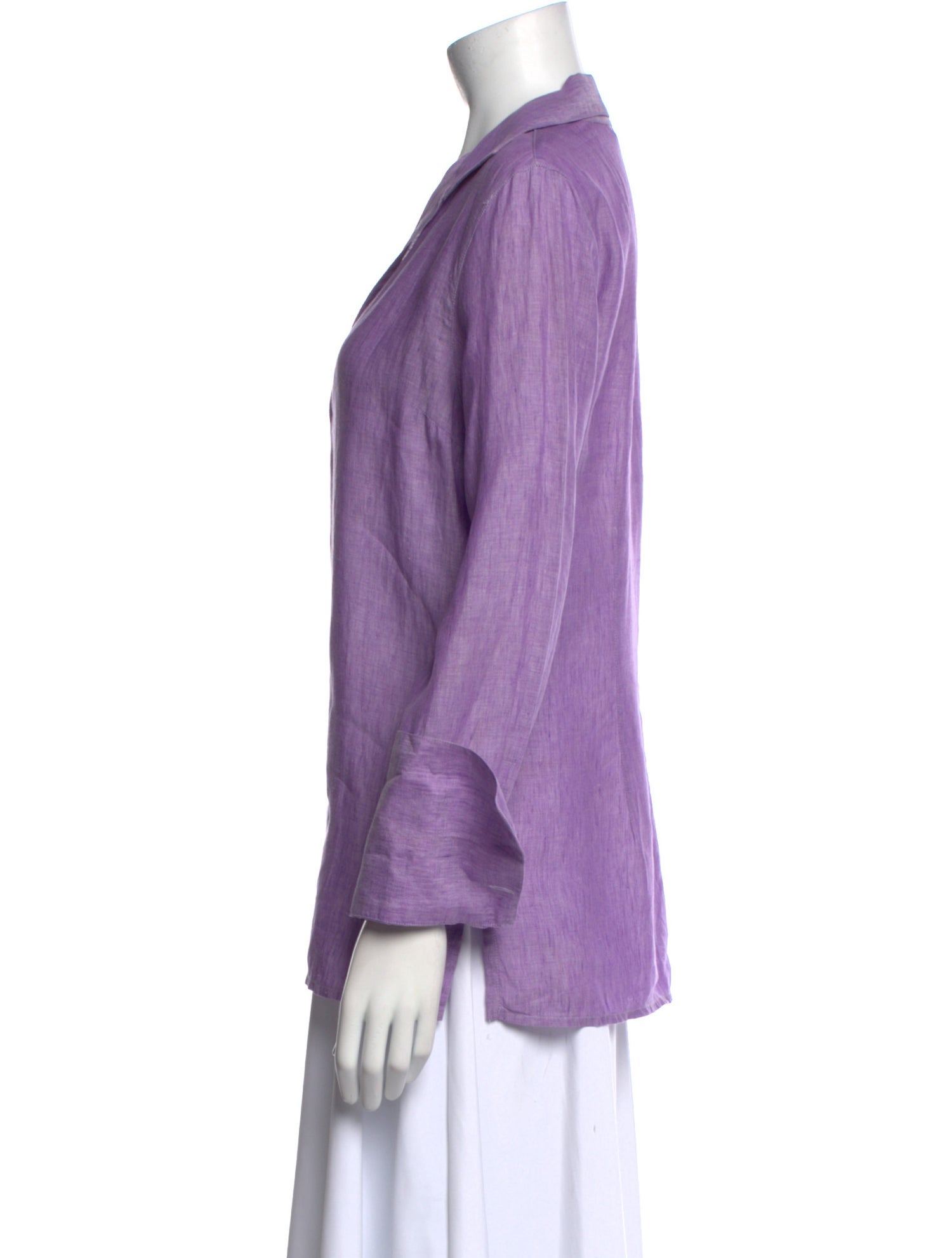 Loro Piana Linen V-Neck Blouse