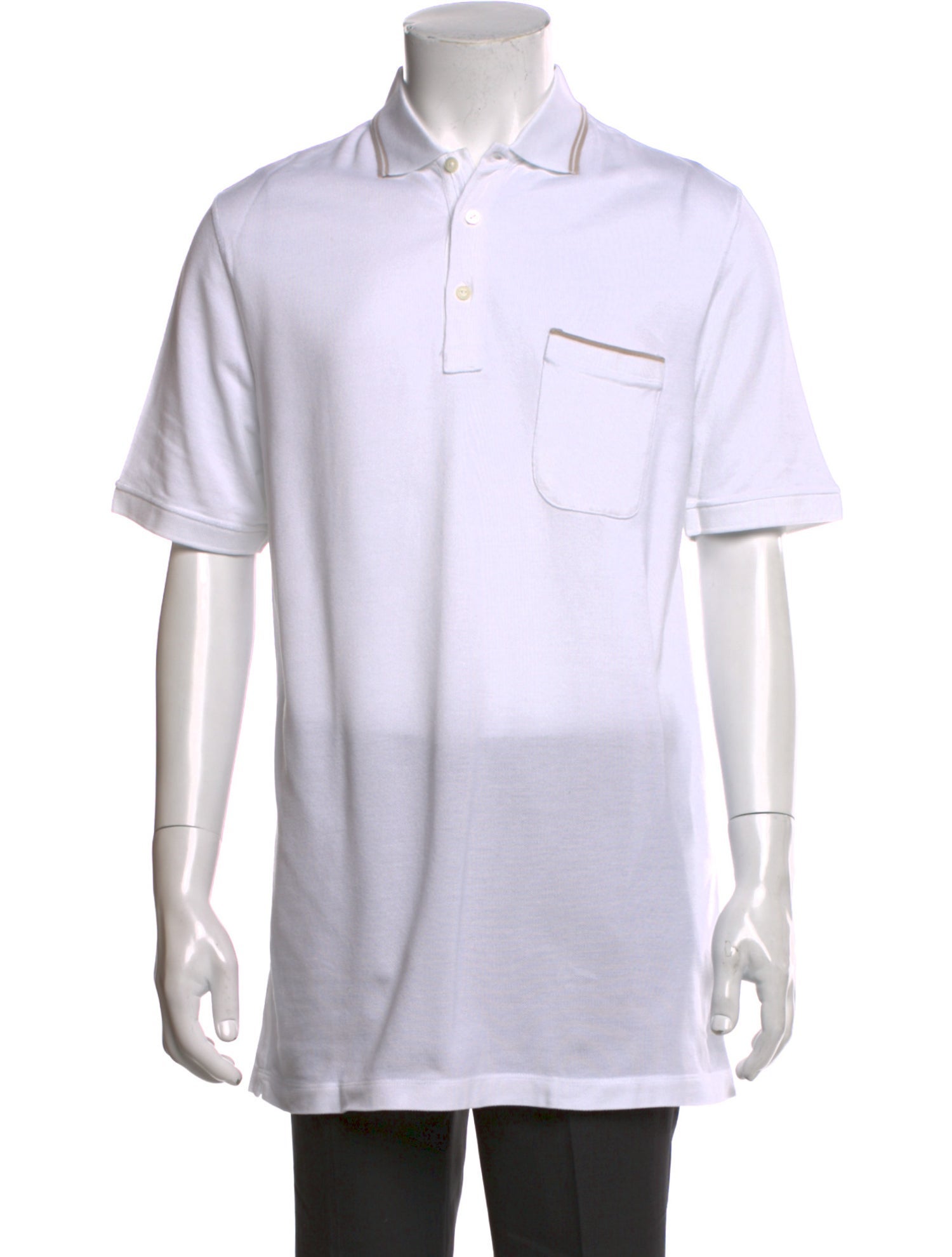 Loro Piana Collar Short Sleeve Polo Shirt