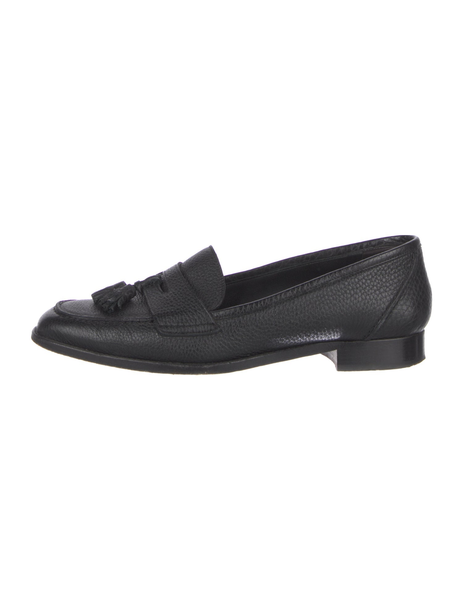 Loro Piana Leather Tassel Accents Loafers