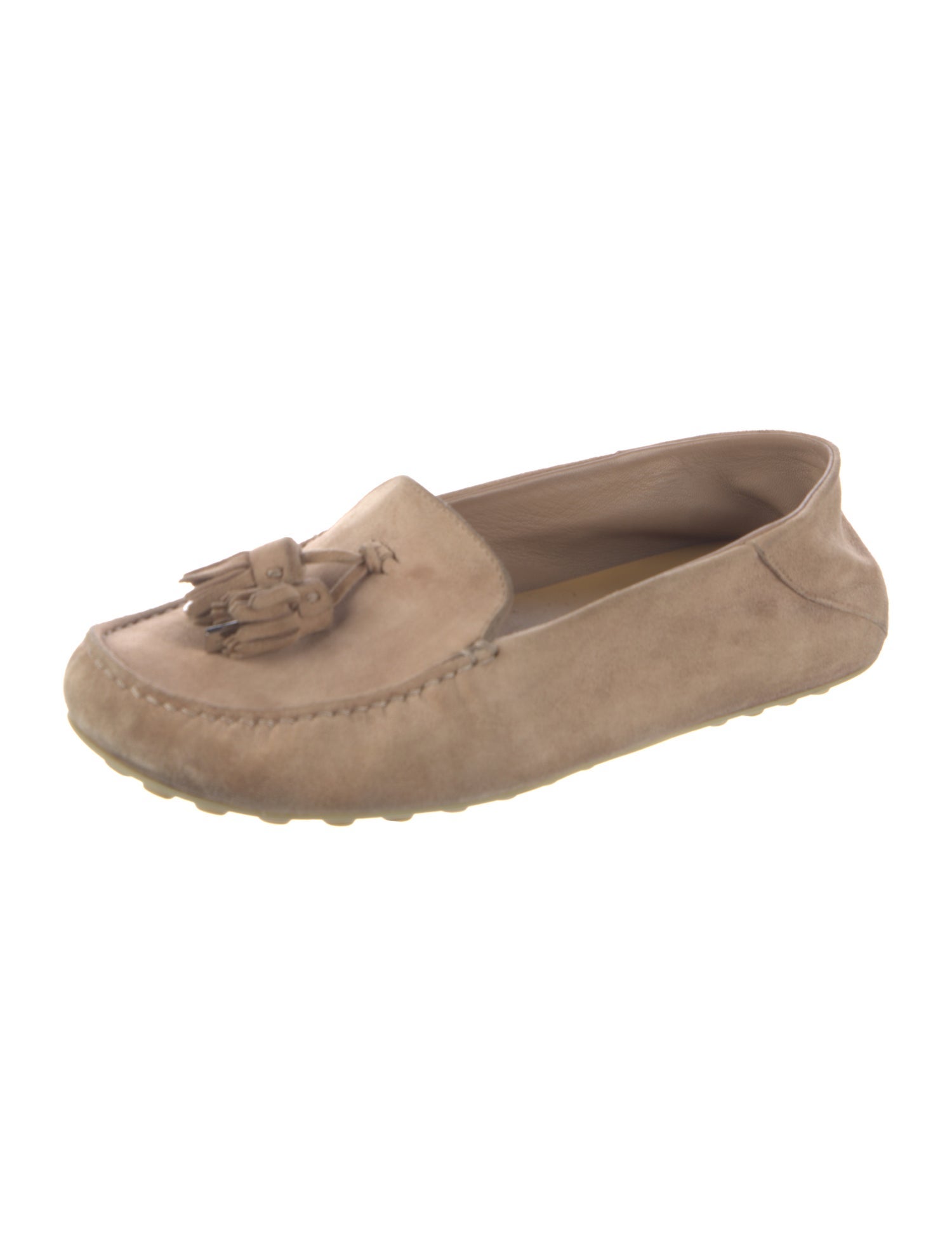 Loro Piana Suede Tassel Accents Moccasins