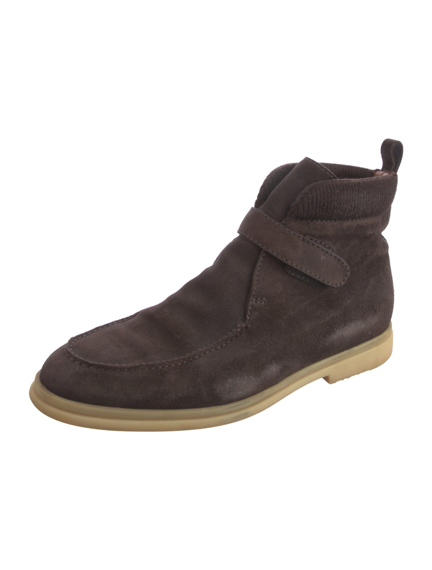Loro Piana Winter Walk Suede Lace-Up Boots