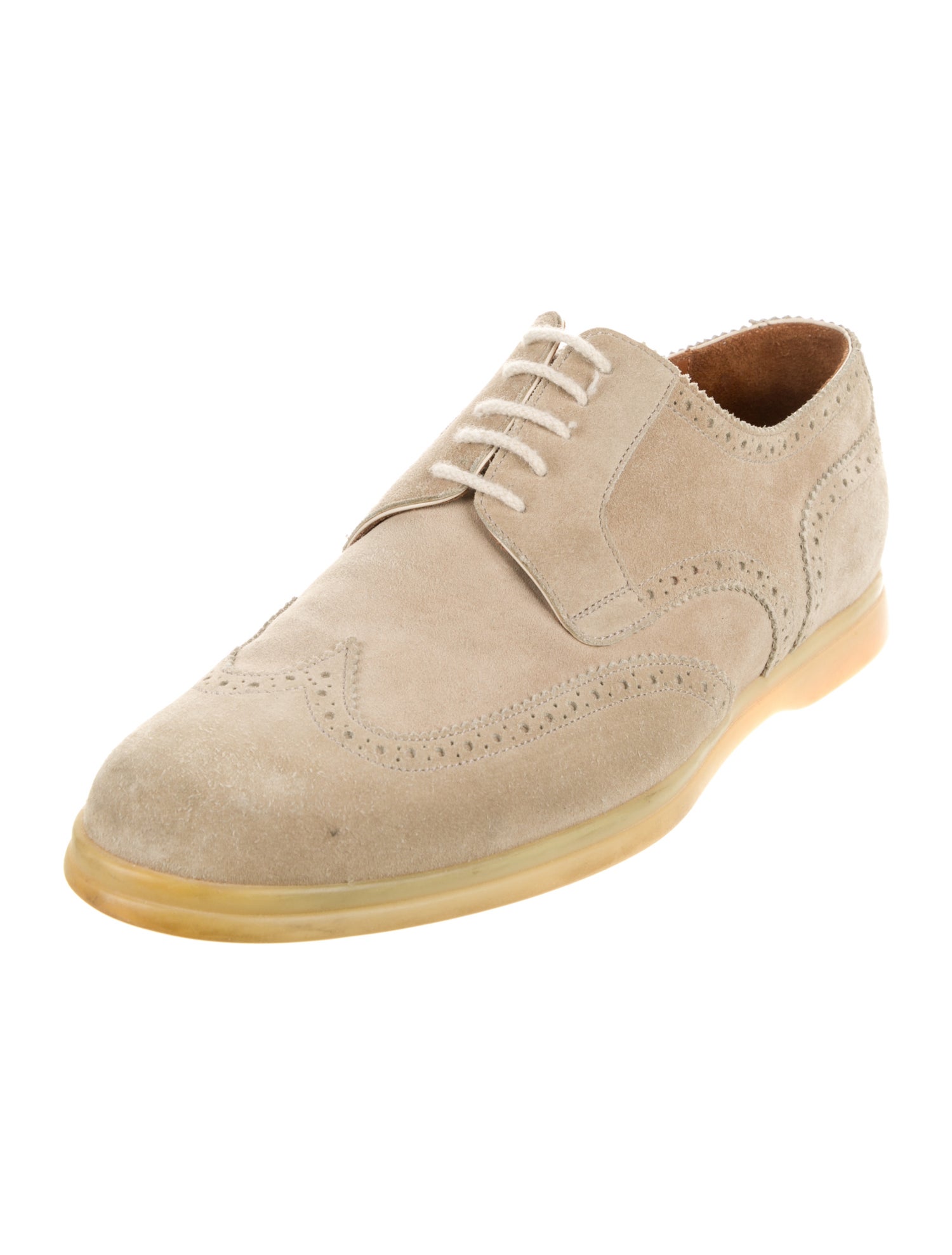 Loro Piana Suede Lasercut Accents Brogues