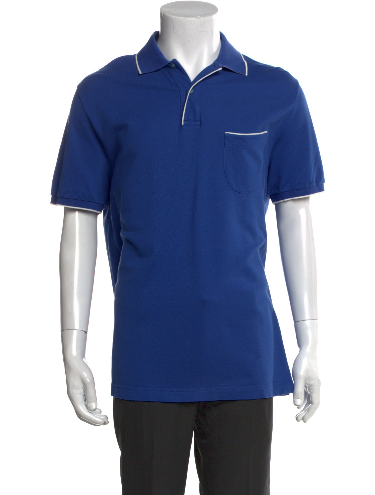 Loro Piana Crew Neck Short Sleeve Polo Shirt