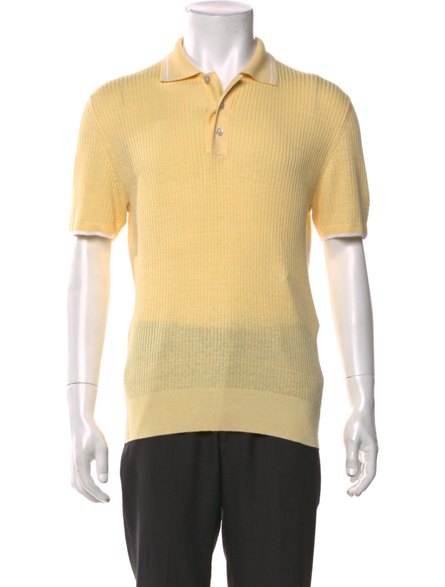 Loro Piana Linen Collar Polo Shirt