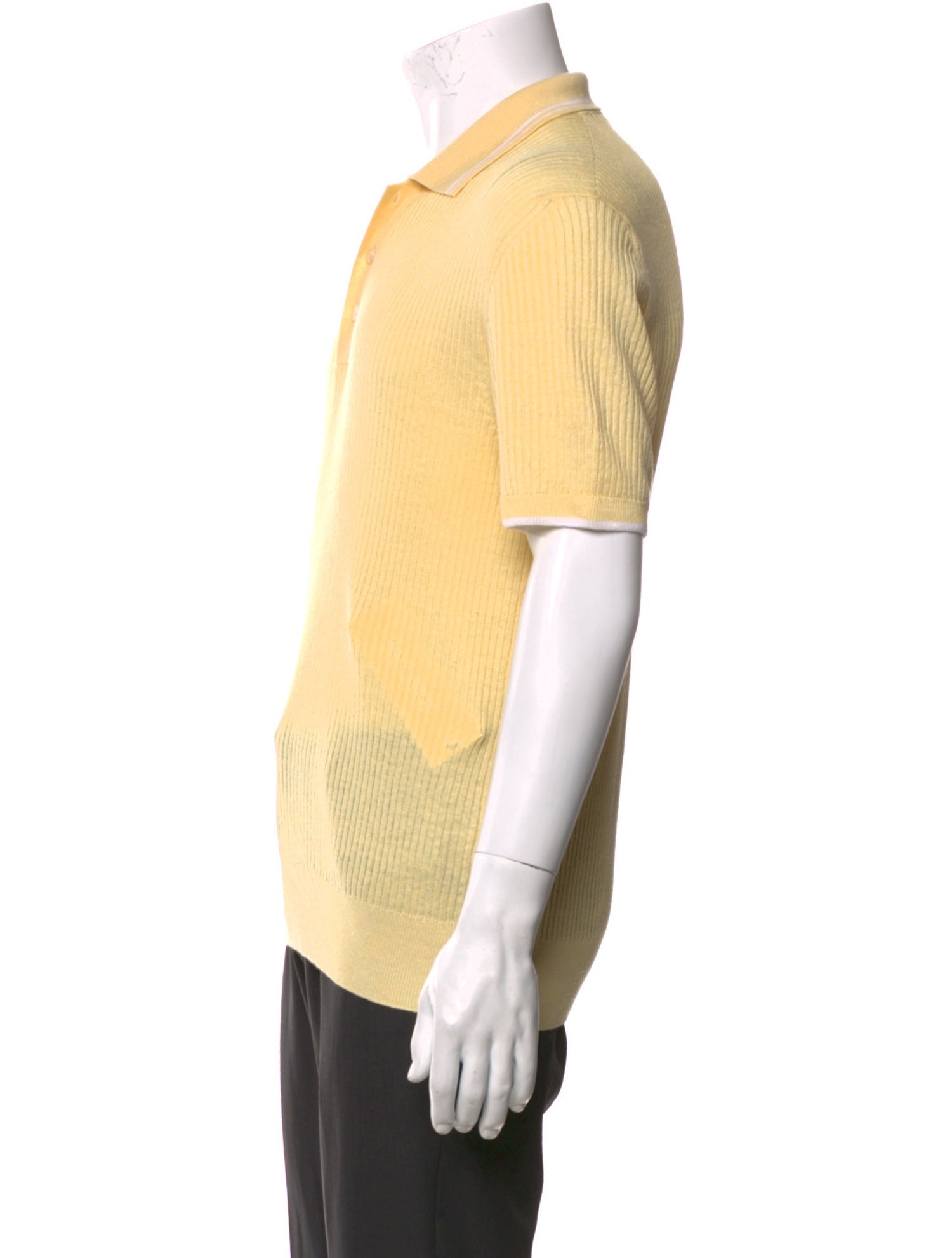 Loro Piana Linen Collar Polo Shirt