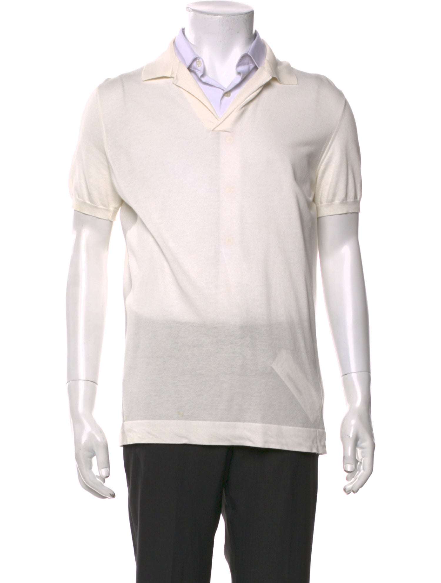 Loro Piana Collar Short Sleeve Polo Shirt