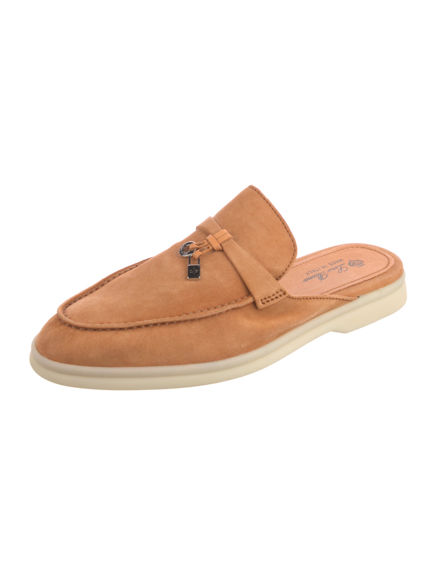 Loro Piana Charms Walk Babouche Suede Mules