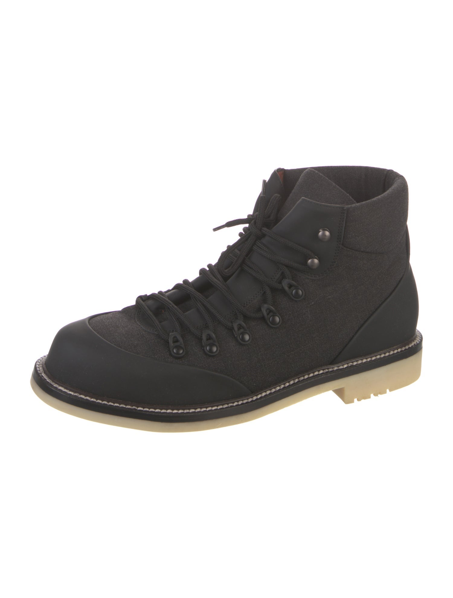 Loro Piana LAAX Walk Canvas Hiking Boots